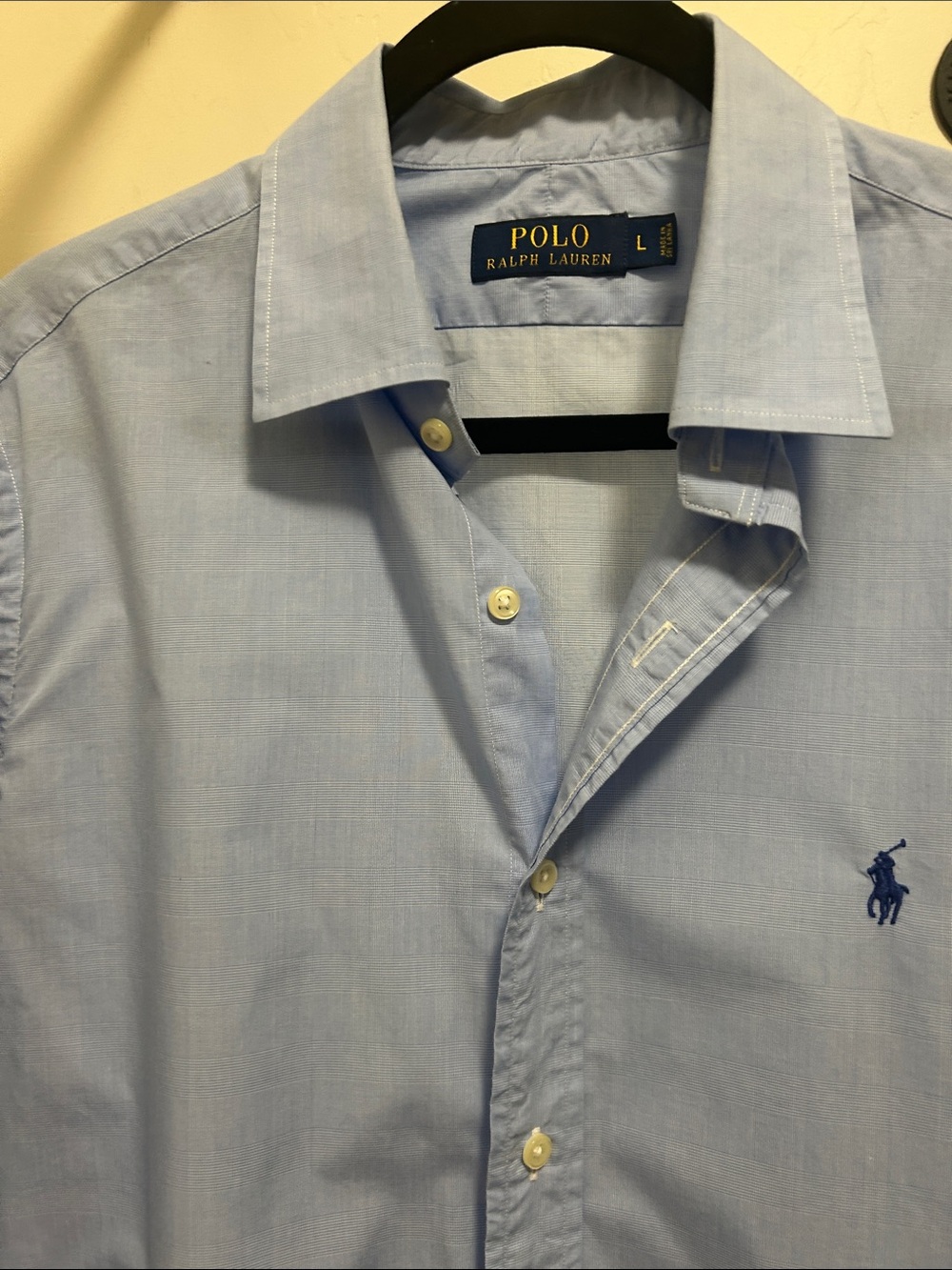 Polo by Ralph Lauren Light Blue Dress Shirt with Embroidered Pony